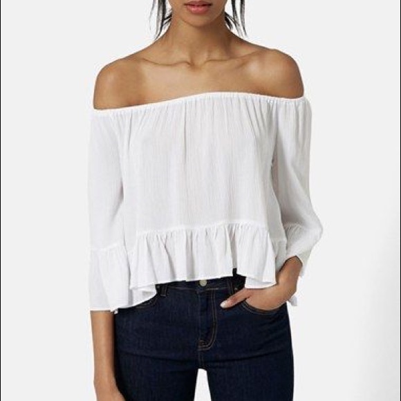 Topshop Tops - Topshop Over the Shoulder Blouse